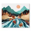 Dækslet til komfuret mountain country river - SpaceFrog Designs