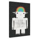 Canvasbillede regnbuerobot Sleep Laugh Create - Treechild