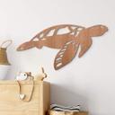 Decoración en madera caoba - Tortuga