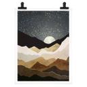 Póster SpaceFrog Designs - Estrellas doradas