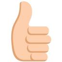 Muursticker Emoji Thumbs up