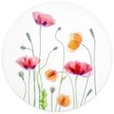Tapet cirkel Disher - Colourful Poppies - vliesetapet/selvklæbende non-woven tapet