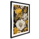 Póster Flores - Esplendor de flores en ocre - Jaszke