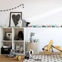 Tapet, non-woven Kids Walls hvid, farverig