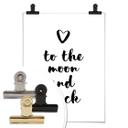 Plakat - Love to the moon and back