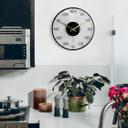 Horloge murale en verre - Heures en anglais