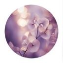 Póster Orquídea delicada en morado - Treechild - Redondo