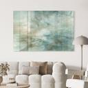 Tableau en verre acrylique Lumière de brouillard vert sauge - Schmucker