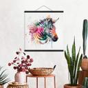 Tekstil plakat Heine - Rainbow Zebra
