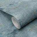 PVC-frit non-woven tapet med marmorlook i turkis