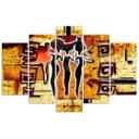 5 stykke lærredstryk, Afrika kvinder