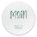 Tableau sur alu-Dibond rond Moin - Salutations nord-allemandes