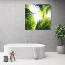 Canvasbillede, palme blade planter