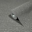 Non-woven tapet med vævet træ-look grå tekstil-look