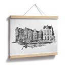 Póster Amsterdam - Blanco y negro - Love your City