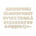 Letras de madera chopo - letras simples Futura