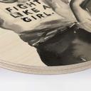 Cuadro de madera Verbaan - Fight like a Girl - Round
