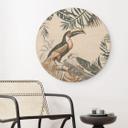 Cuadro de madera Bosque tropical con tucan - Haase - Redondo