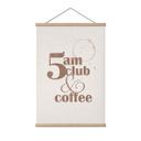 Tekstil plakat 5 på Club & Coffee