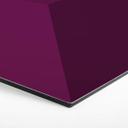 3D Hexagon Alu-Dibond - Mørk magenta