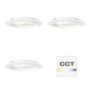 Deckenleuchte Haily, weiß, 49,5 x 6 cm, LED-Deckenleuchte, dimmbar