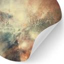 Wallsticker Abstrakt tåge i guldlys - Schmucker - Rund
