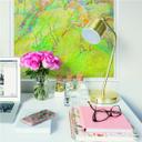 Muurprints Marc - Springende Paarden