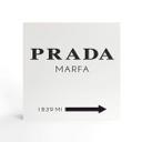 Billede af træ til at sætte op - Prada Marfa - 15x15 cm