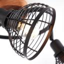 Spotspirale Annelie, braun, Ø 50 cm, Holz Innenleuchte