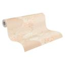 Papel pintado no tejido con Muestra beige crema - papel pintado con acentos naranjas