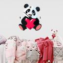 Adesivo murale Panda + Orologio