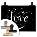 Póster Handlettering Love - negativo negro