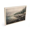 Cuadro de madera bosque de invierno junto al lago - Rostovskiy