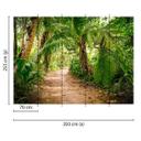 Vægmaleri Designwalls i grønt og brunt non-woven tapet Palm Walk regnskov natur