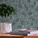 Papel pintado Unity verde plata - papel pintado tejido-no tejido metalizado monocolor - papel pintado texturado autoadhesivo