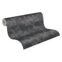 Papel pintado tejido-no tejido Livingwalls Metropolitan Stories Papel pintado asiático con bonsai Mio Tokyo gris, negro