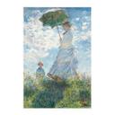 Póster de tela Monet - Mujer con sombrilla - Madame Monet y su hijo