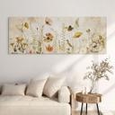 Fototapet Vilde engblomster i sollyset - Talen - Panorama – print på aluminium (Alu-Dibond)