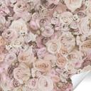 Selvklæbende tapet & møbelfolie - blomster - roser - pink - rulle 840x53 cm 