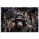 Canvasbillede, moderne abe-abstraktion