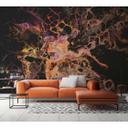 Livingwalls papier peint photo ARTist Abstract orange, rose, noir