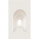arkitekturtapet i beige hvid - non-woven tapet 3D-look - moderne design