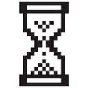 Timeglas wallsticker