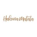 Decoración en madera letras Hakuna Matata - MDF naturaleza (2 partes)