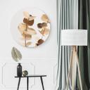 Tableau sur alu-Dibond 1X Studio - Eucalyptus doré - Rond