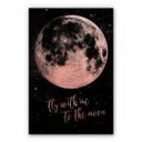 Tableau en alu-Dibond - Effet cuivre - Vole avec moi sur la lune