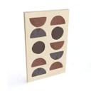 Cuadro de madera 1X Studio - Formas abstractas en tonos tierra