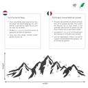 MDF - Decoración en madera - Puzzle de montaña