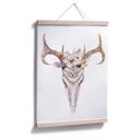 Póster Kvilis - Pluma de calavera boho