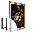 Póster Mignon - Bodegón con flores y reloj